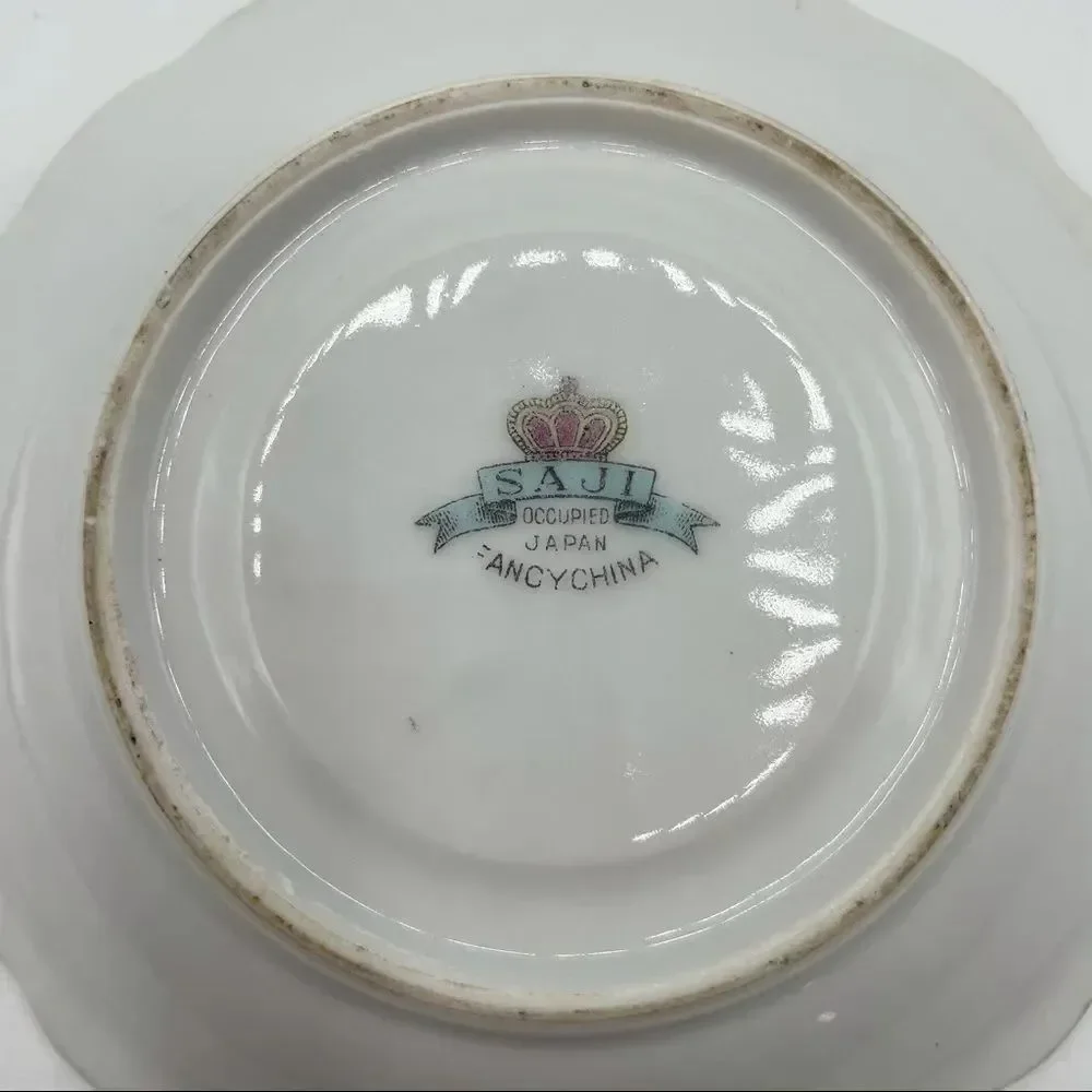 Set of Vintage Occupied Japan China Saucers